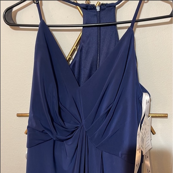 Navy blue dress fits size S/M - Picture 3 of 4